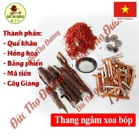 Thang ngâm xoa bóp Cô Tư Cạo Gió - Quế khâu, Hồng hoa, Băng phiến, Mã tiên, Cây giang
