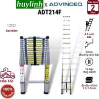 Thang Nhôm 14 Bậc Rút Gọn Đơn Advindeq ADT214F