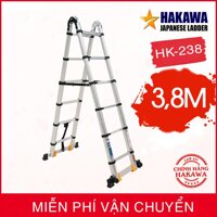 [THANG NHÔM CAO CẤP ] Thang nhôm rút đôi Nhật Bản HAKAWA HK238 - Mien phi giao hang toàn quốc - cam kết 1 đổi 1 nếu sản phẩm lỗi.