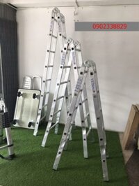 Thang nhôm chữ a 3m khóa tự động