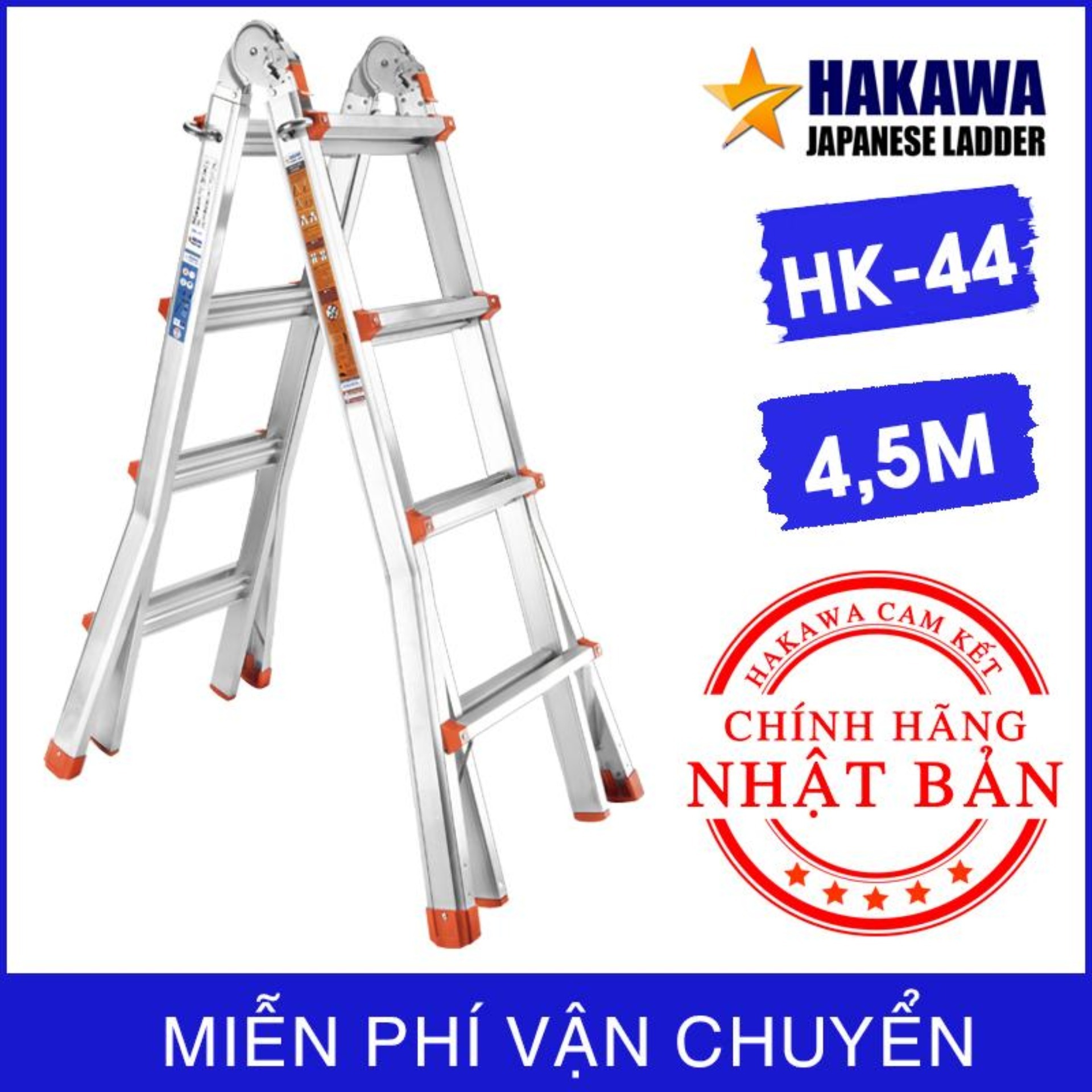 Thang nhôm chữ A Hakawa HK-44