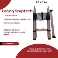 Thang Nhôm Chữ A, Thang Rút Gọn Tiện Lợi STEPTECH 2.5x2.5M Tải Trọng 300kg Bảo Hành 2 Năm