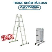 Thang nhôm đài loan gấp đa năng 4 đoạn khóa tự động Advindeq T6-125