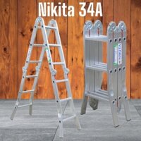 Thang nhôm gấp 4 đoạn 3,7m Nikita TGA37 GIÁ RẺ