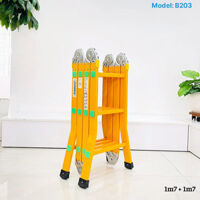 Thang nhôm gấp 4 đoạn JUMBO B203