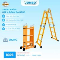 Thang nhôm gấp 4 đoạn JUMBO B303, chữ A cao 1.7m