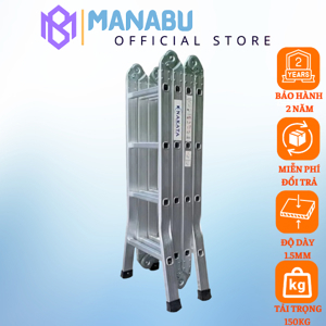 Thang nhôm gấp 4 đoạn Nakata TY-404
