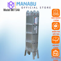 Thang nhôm gấp 4 đoạn Nikita (chữ A:2.9m; chữ I:5.8m) TGA58 Nhật Bản bảo hành 2 năm,thang thợ điện