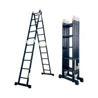 Thang nhôm gấp 4 đoạn SUMIKA SKM205 NEW, chữ A 2.9m, chữ I 5.8m