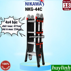 Thang nhôm gấp 4 khúc Nikawa NKG-44C