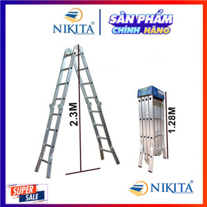 Thang nhôm gấp 4 khúc Nikiata NIK44