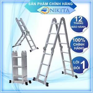 Thang nhôm gấp 4 khúc Nikita NIK54A