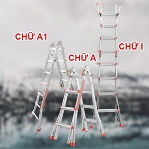 Thang nhôm gấp chữ A đa năng Nikita AD-05BL