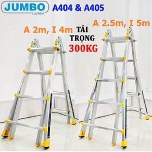 Thang nhôm gấp chữ A Jumbo A405
