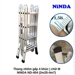 Thang nhôm gấp chữ M Ninda ND-404