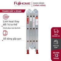 Thang nhôm gấp đa năng 4 đoạn FUJIHOME ML103N