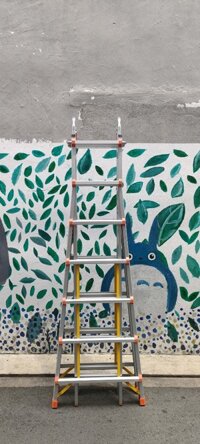 Thang Nhôm Gấp Trượt 7 Bậc Nikita AD07