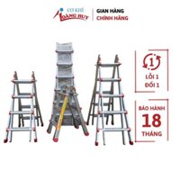 Thang nhôm gấp trượt Nhập Khẩu 1m6 - 2m2 - 2m8. Sản phẩm chính hãng.