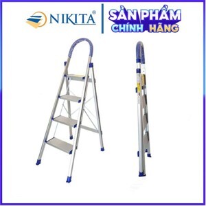 Thang nhôm ghế 4 bậc Nikita NKT-DL04