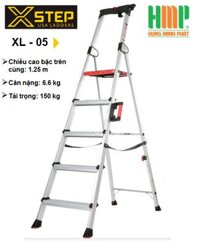 Thang nhôm ghế 5 bậc XSTEP XL-05