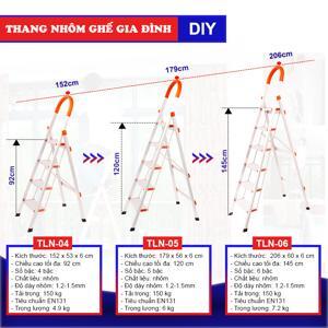 Thang nhôm ghế DIY TLN-05