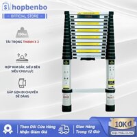Thang Nhôm Rút (2.6M - 6.2M) Nhập Khẩu - Ống Thang Nhôm Liền Khối, Không Có Ngấn Nối