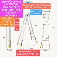 Thang nhôm rút chữ A 2m5 chữ I 5m điện lạnh công trình nhôm dày 1.7mm chống móp tốt hơn