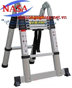 Thang nhôm rút chữ A Ninda ND-56AI - 5.6m
