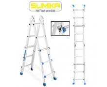 Thang nhôm rút chữ A Sumika SKM 406