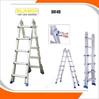 Thang nhôm rút chữ A Sumika SKM 406