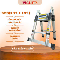 Thang Nhôm Rút Chữ A VICHITA 3.8M (1.9+1.9)M - Thang Rút Tiện Lợi Cho mọi Công Trình