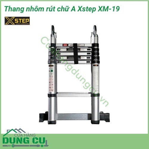 Thang nhôm rút chữ A Xstep XM-19