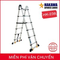 THANG NHÔM RÚT ĐÔI NHẬT BẢN - HK238 - GỌN NHẸ  BẢO HÀNH 2 NĂM