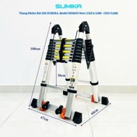Thang nhôm rút đôi SUMIKA SK560D NEW, rút chữ A cao 2.8m, rút chữ I cao 5.6m, tải trọng 300kg - LH NGAY SHOP ĐI Ạ