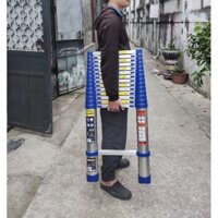 Thang nhôm rút đơn 5m xanh cao cấp