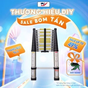 Thang nhôm rút đơn DIY TL-I-38S