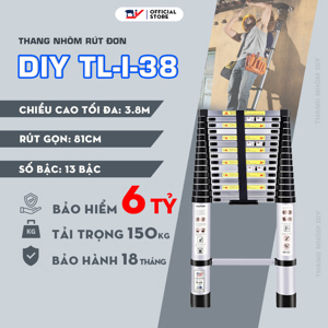 Thang nhôm rút đơn DIY TL-I-38