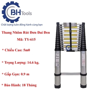 Thang nhôm rút đơn Nakata TY-615