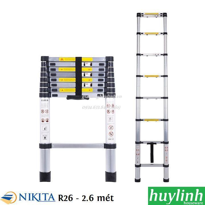 Thang nhôm rút đơn Nikita NKT-R26 - 2.6m