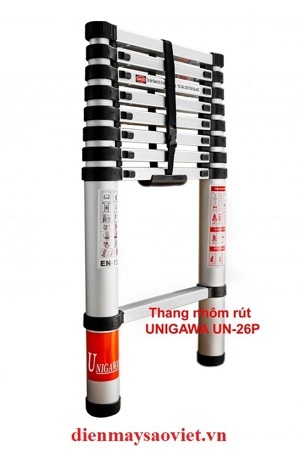 Thang nhôm rút đơn Unigawa UN-26P - 2.6m