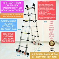 Thang nhôm rút gọn chữ A 2m2 chữ I 4m4 chữ I 3m8 nhôm điện lực công trình