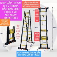 Thang nhôm rút gọn chữ A 2m5 chữ I 5m sơn tĩnh điện đẹp nhôm điện lực công trình