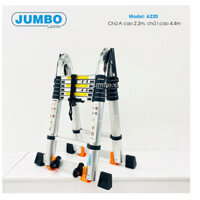 Thang nhôm rút gọn chữ A cao cấp Jumbo A250B