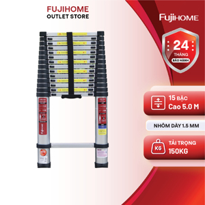 Thang nhôm rút gọn đơn Fujihome TLI500