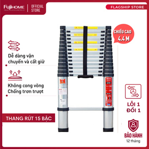 Thang nhôm rút gọn đơn FujiHome TLI440