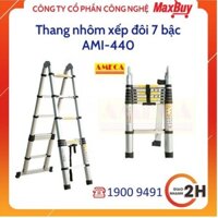 Thang Nhôm Rút Xếp Đôi Đa Năng 7 Bậc Ameca AMI-440 thương hiệu Mỹ, bảo hành chính hãng 18 tháng