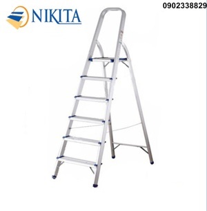 Thang nhôm tay vịn 6 bậc Nikita NKT-AL06