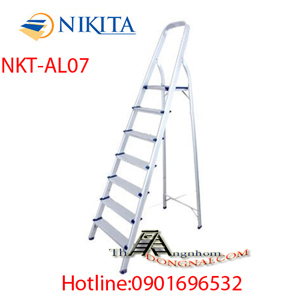 Thang nhôm tay vịn 7 bậc Nikita NKT-AL07