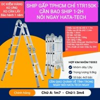 Thang nhôm xếp 4 khúc chữ A cao 1m7 Sumika cao cấp