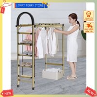 Thang nhôm xếp gấp kiêm giàn phơi quần áo Foldable Clothes Drying Rack